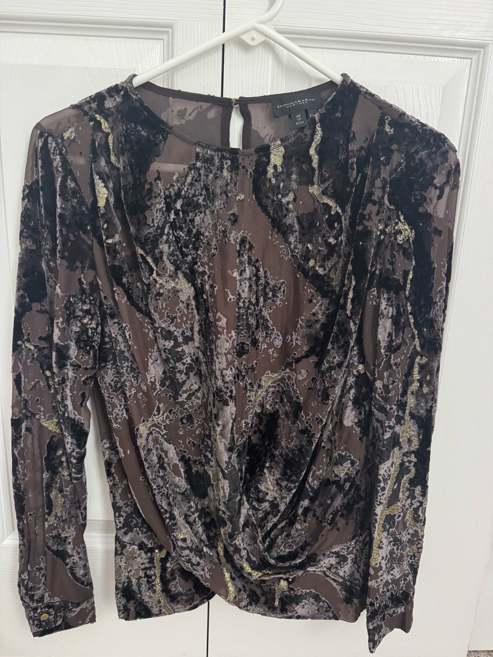 Donna Karan Long Sleeve Blouse